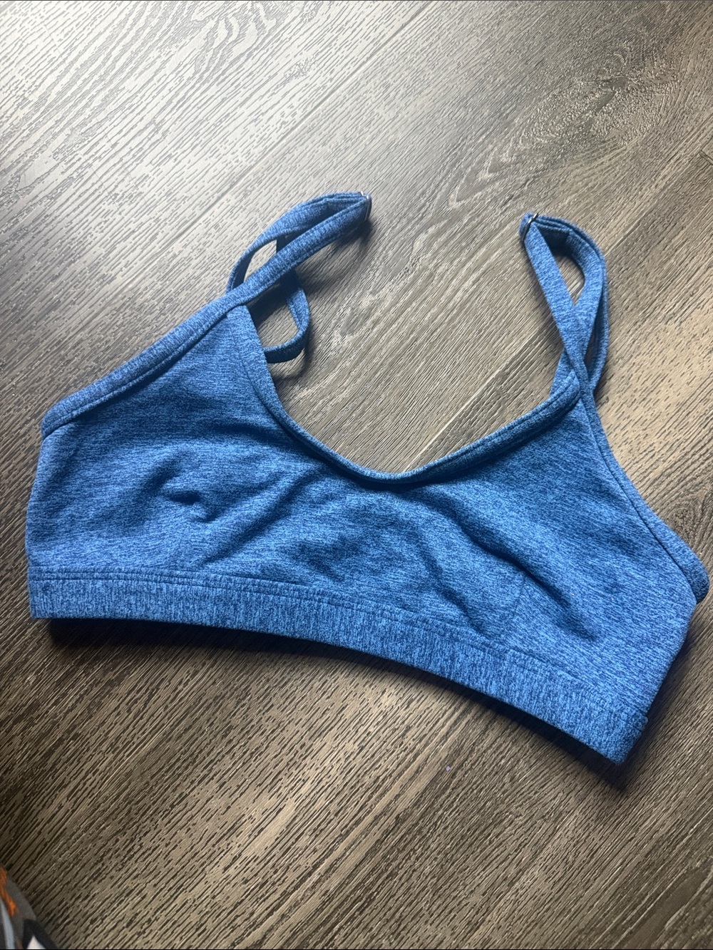 Bombshell sportswear Everyday Comfort heathered Blue top
